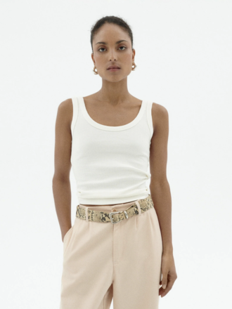 Thinking Mu Julia hemp tank top . White