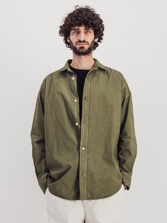 Parages Chemise Joseph en micro ripstop . Olive Parages Chemise Joseph en micro ripstop . Olive