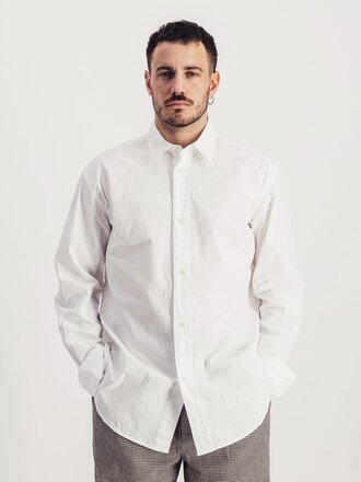 Parages Chemise Joseph en micro ripstop . Blanc Parages Chemise Joseph en micro ripstop . Blanc