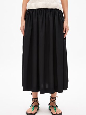 Armedangels Lanikaar light organic cotton skirt . Black Armedangels Lanikaar light organic cotton skirt . Black