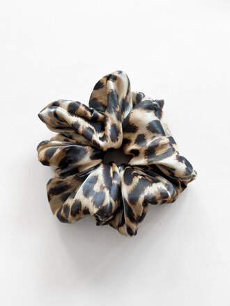 A Bronze Age Large scrunchie . Leopard
