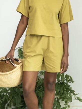 Beaumont Organic Short en coton bio Gilma-Jane . Olive Beaumont Organic Short en coton bio Gilma-Jane . Olive