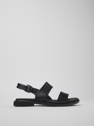 Camper Edy leather sandals . Black