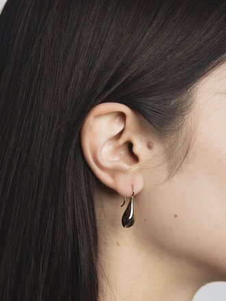 Wolf Circus Sage earrings . 14k gold plated brass