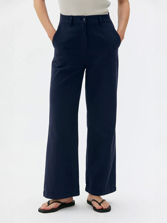 Maska Pantalon en sergé de coton Diza . Bleu profond Maska Pantalon en sergé de coton Diza . Bleu profond