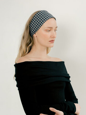 A Bronze Age Bandeau en coton Riviera . Carreaux Carter A Bronze Age Bandeau en coton Riviera . Carreaux Carter