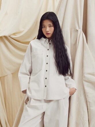 Eve Gravel Malabou overshirt . Argile