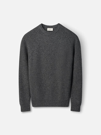 Forét Delta wool sweater . Dark gray melange