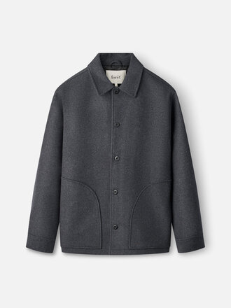 Forét Cave wool jacket . Dark grey melange