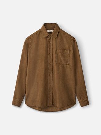 Forét River corduroy shirt . Ochre