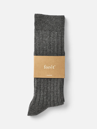 Forét Forét wool socks . Dark grey melange