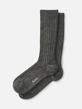 Forét Chaussettes en laine Forét . Gris foncé mélange