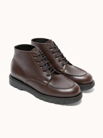 Kleman Oxal leather lace-up boots . Brown Kleman Oxal leather lace-up boots . Brown