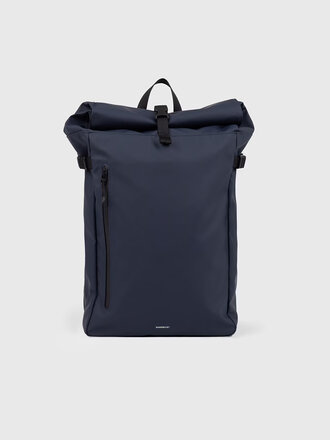 Sandqvist Stream Slim Rolltop backpack L . Navy