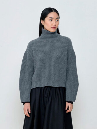 Diarte Derris merino cashmere sweater . Grey Diarte Derris merino cashmere sweater . Grey
