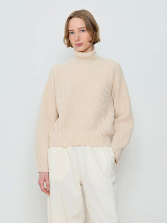 Diarte Derris merino cashmere sweater . Ivory Diarte Derris merino cashmere sweater . Ivory