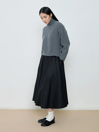 Diarte Dixi lyocell cotton full skirt . Black Diarte Dixi lyocell cotton full skirt . Black