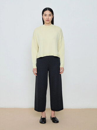 Diarte Porter knit pants . Charcoal