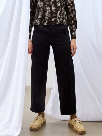 Dagg and Stacey Kit cotton and Tencel twill pants . Black