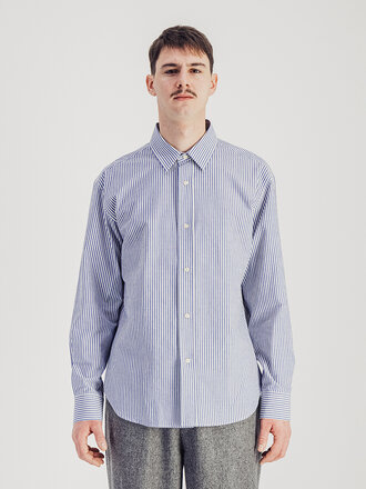 Parages Daily Shirt . Blue Stripes Parages Daily Shirt . Blue Stripes