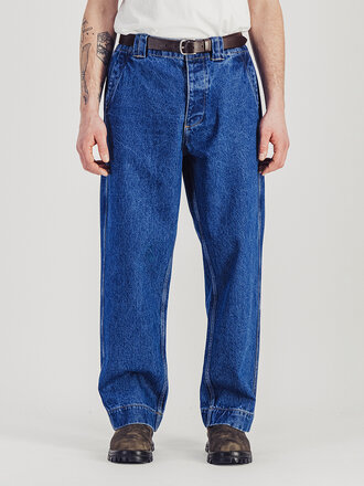 Parages Pantalon Dad en denim . Stone Wash Parages Pantalon Dad en denim . Stone Wash
