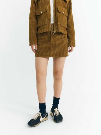 Thinking Mu Kimmy corduroy mini skirt . Light Oak Thinking Mu Kimmy corduroy mini skirt . Light Oak
