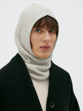 Maska Romy extrafine wool balaclava . Sand Melange Maska Romy extrafine wool balaclava . Sand Melange