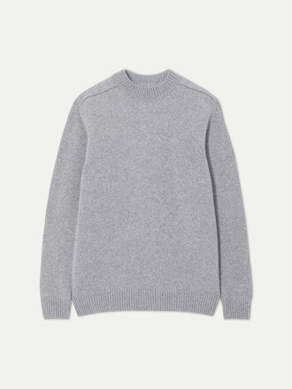 La Paz Trindade mockneck sweater . Grey Mesa