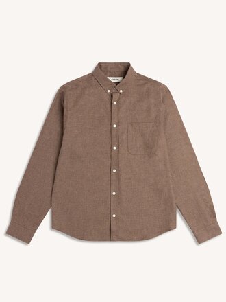 Kestin Raeburn shirt. Taupe houndstooth