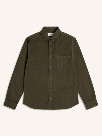 Kestin Raeburn corduroy shirt . Olive