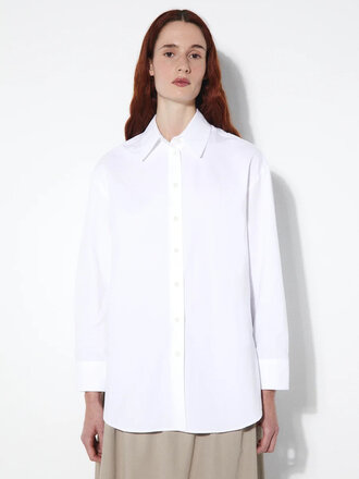 Rita Row Posets popelin shirt . White