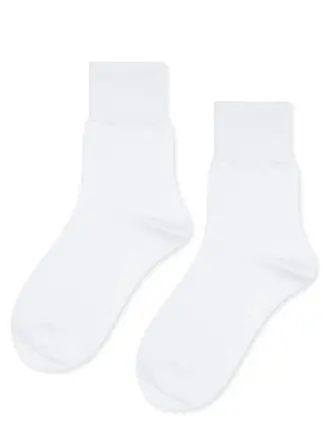 Hansel from Basel Trouser Crew Socks . White