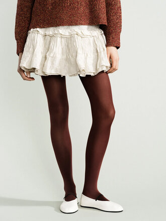 Hansel from Basel Collants opaques . Chocolat taille S