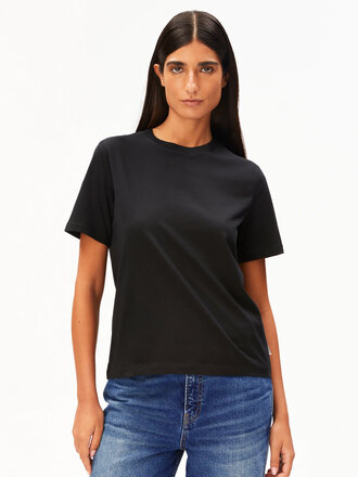 Armedangels Lualaa Organic Cotton T-Shirt . Black