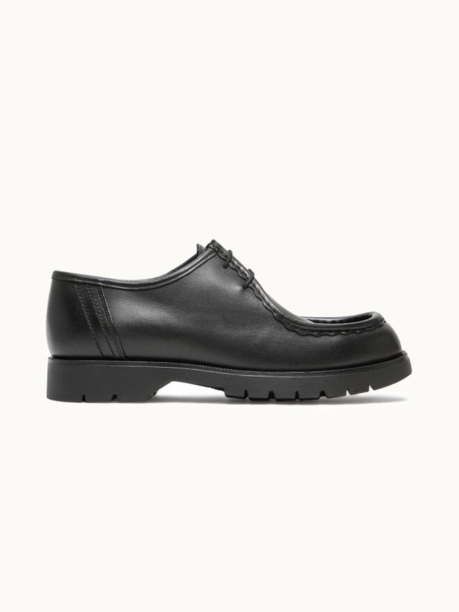Frodan laced leather derbies . Black - Betina Lou