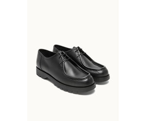 Padror Leather Laced Shoes. Black - Betina Lou