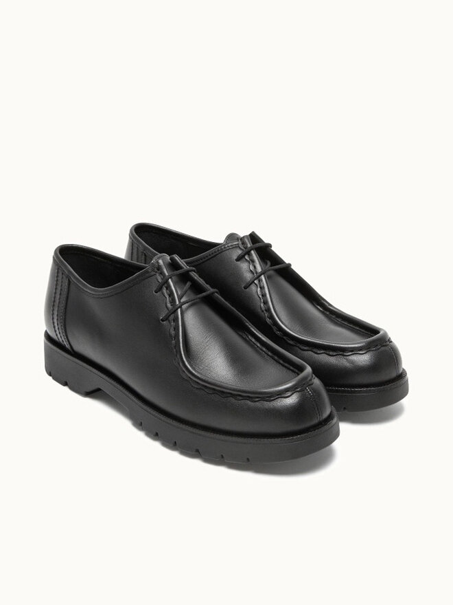 靴 KLEMAN / DANOR(Black 38) Black Leather Golf Derby Shoes FRODAN | Workwear Style