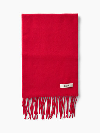 Forét Foulard en laine . Rouge