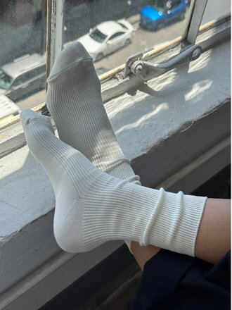 Le Bon Shoppe Chaussettes Crisp Step . Blanc