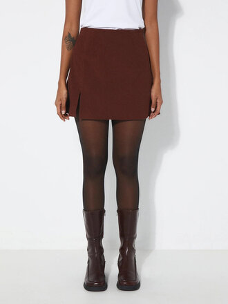 Rita Row Sylvia corduroy mini skirt . Rust