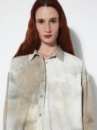 Rita Row Morris organic cotton shirt . Tie Die