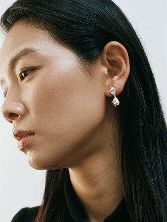 Wolf Circus Pinto earring . Sterling silver