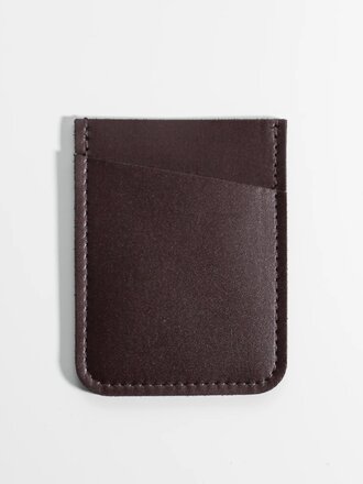 Small Hours Slim Card Holder . Espresso