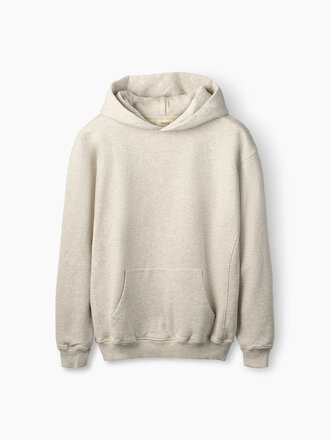 Forét Noon Organic Cotton Hoodie . Snow melange