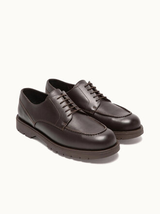 Kleman Frodan laced leather derbies . Brown