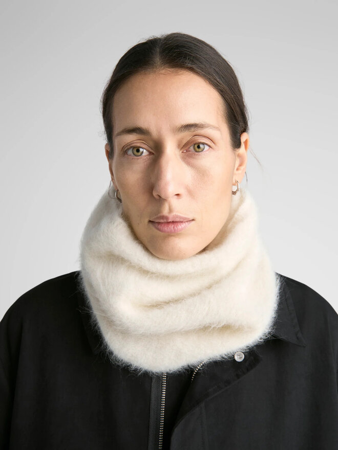 Hilda Alpaca Snood . Graphite - Betina Lou