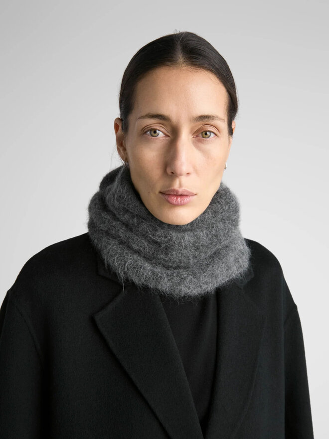 Hilda Alpaca Snood . Ivory - Betina Lou