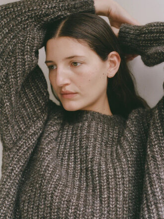 Shaina Mote Chandail classique en alpaca . Dusk