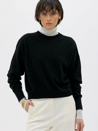 Maska Chandail en laine et cachemire Ior . Noir