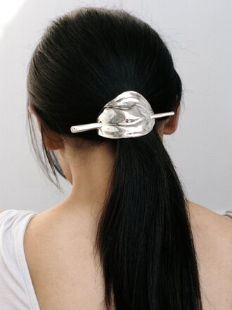 Wolf Circus Bean French Pin. Sterling Silver